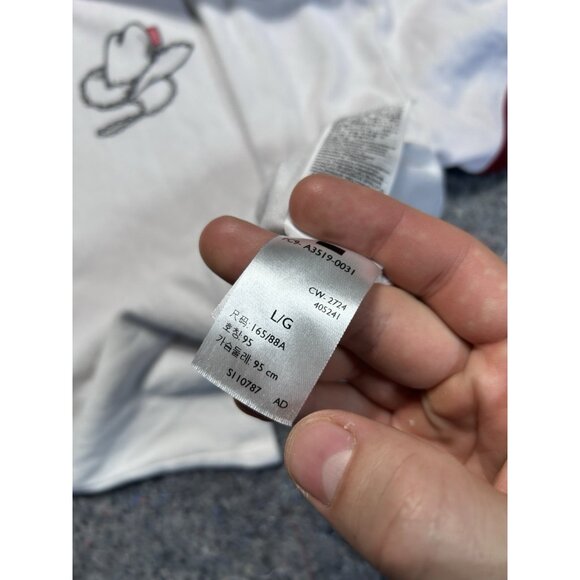 Levi’s Women’s White Ringer T-Shirt Cowboy Hat Graphic Short Sleeve Casual Tee - Picture 7 of 7